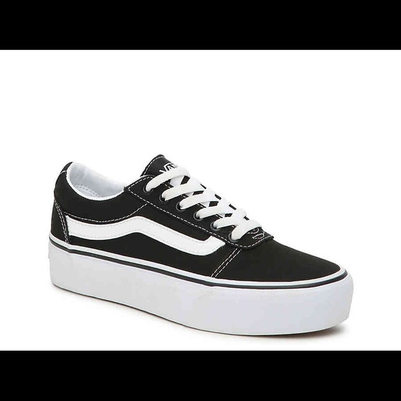 low top platform vans